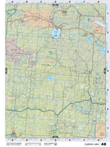 NOAB48 Wall Map - Cadotte Lake - Backroad Maps