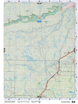 NOAB54 Wall Map - Horse River - Backroad Maps