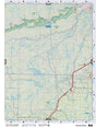 NOAB54 Wall Map - Horse River - Backroad Maps