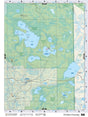 NOAB56 Wall Map - Christina Crossing - Backroad Maps