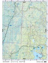 NOAB64 Wall Map - Peerless Lake - Backroad Maps