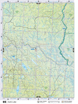 NOAB65 Wall Map - God's Lake - Backroad Maps
