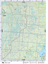 NOAB75 Wall Map - Bison Lake - Backroad Maps