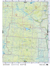 NOAB76 Wall Map - Talbot Lake - Backroad Maps