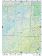 NOAB78 Wall Map - Burnt Lakes - Backroad Maps