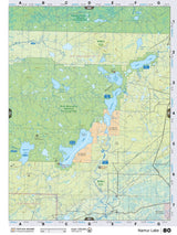 NOAB80 Wall Map - Namur Lake - Backroad Maps