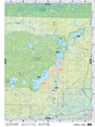 NOAB80 Wall Map - Namur Lake - Backroad Maps