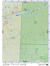 NOAB88 Wall Map - Garden Creek - Backroad Maps