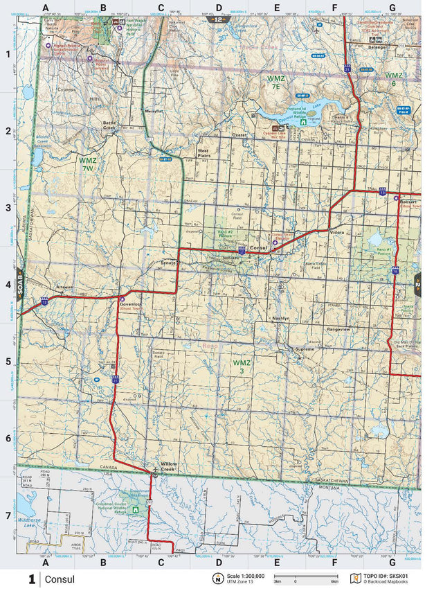SKSK1 TOPO Map - Consul - Backroad Maps