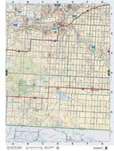 SKSK2 Wall Map - Eastend - Backroad Maps