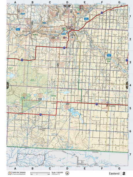 SKSK2 TOPO Map - Eastend - Backroad Maps