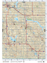 SKSK6 Wall Map - Assiniboia - Backroad Maps