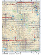 SKSK8 Wall Map - Weyburn - Backroad Maps