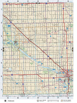 SKSK9 Wall Map - Estevan - Backroad Maps