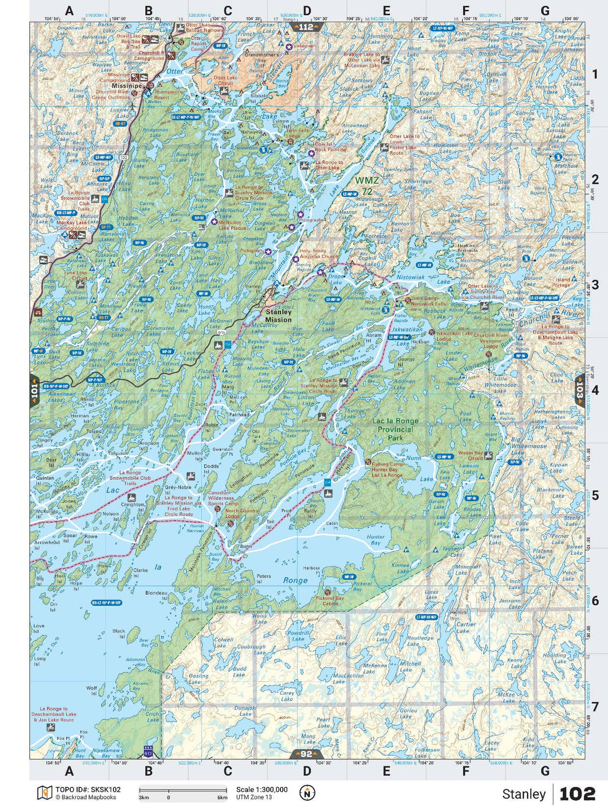 SKSK102 TOPO Map - Stanley - Backroad Maps