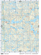 SKSK103 TOPO Map - Frog Portage - Backroad Maps