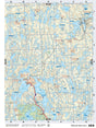 SKSK104 Wall Map - Pelican Narrows - Backroad Maps