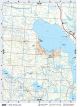 SKSK107 Wall Map - Peter Pond Lake - Backroad Maps
