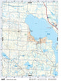 SKSK107 Wall Map - Peter Pond Lake - Backroad Maps