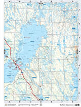 SKSK108 Wall Map - Buffalo Narrows - Backroad Maps