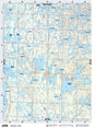SKSK109 Wall Map - Dipper Lake - Backroad Maps