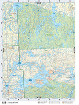 SKSK115 TOPO Map - Sisipuk Lake - Backroad Maps