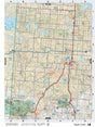 SKSK12 Wall Map - Maple Creek - Backroad Maps