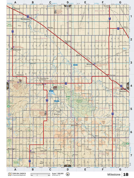 SKSK18 TOPO Map - Milestone - Backroad Maps
