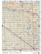 SKSK20 Wall Map - Stoughton - Backroad Maps