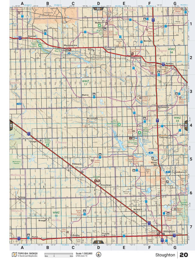 SKSK20 TOPO Map - Stoughton - Backroad Maps