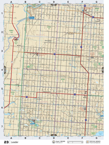 SKSK23 TOPO Map - Leader - Backroad Maps