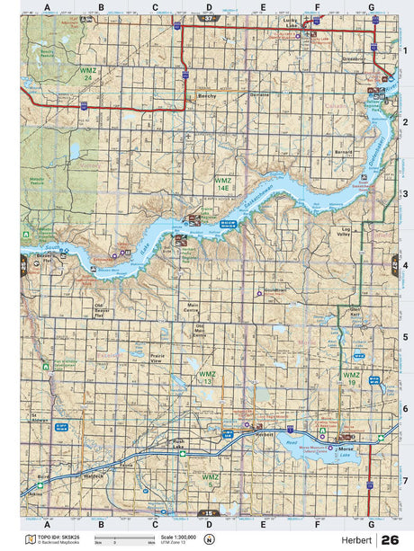 SKSK26 TOPO Map - Herbert - Backroad Maps
