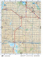 SKSK27 Wall Map - Central Butte - Backroad Maps