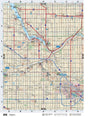 SKSK29 Wall Map - Regina - Backroad Maps
