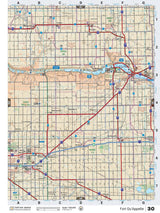 SKSK30 Wall Map - Fort Qu'Appelle - Backroad Maps