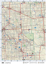 SKSK33 Wall Map - Langenburg - Backroad Maps