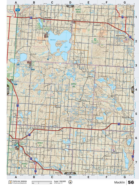 SKSK56 TOPO Map - Macklin - Backroad Maps