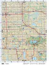 SKSK63 Wall Map - Tisdale - Backroad Maps