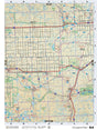 SKSK64 Wall Map - Porcupine Plain - Backroad Maps