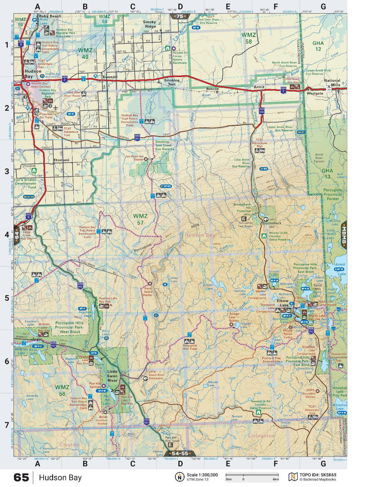 SKSK65 TOPO Map - Hudson Bay
