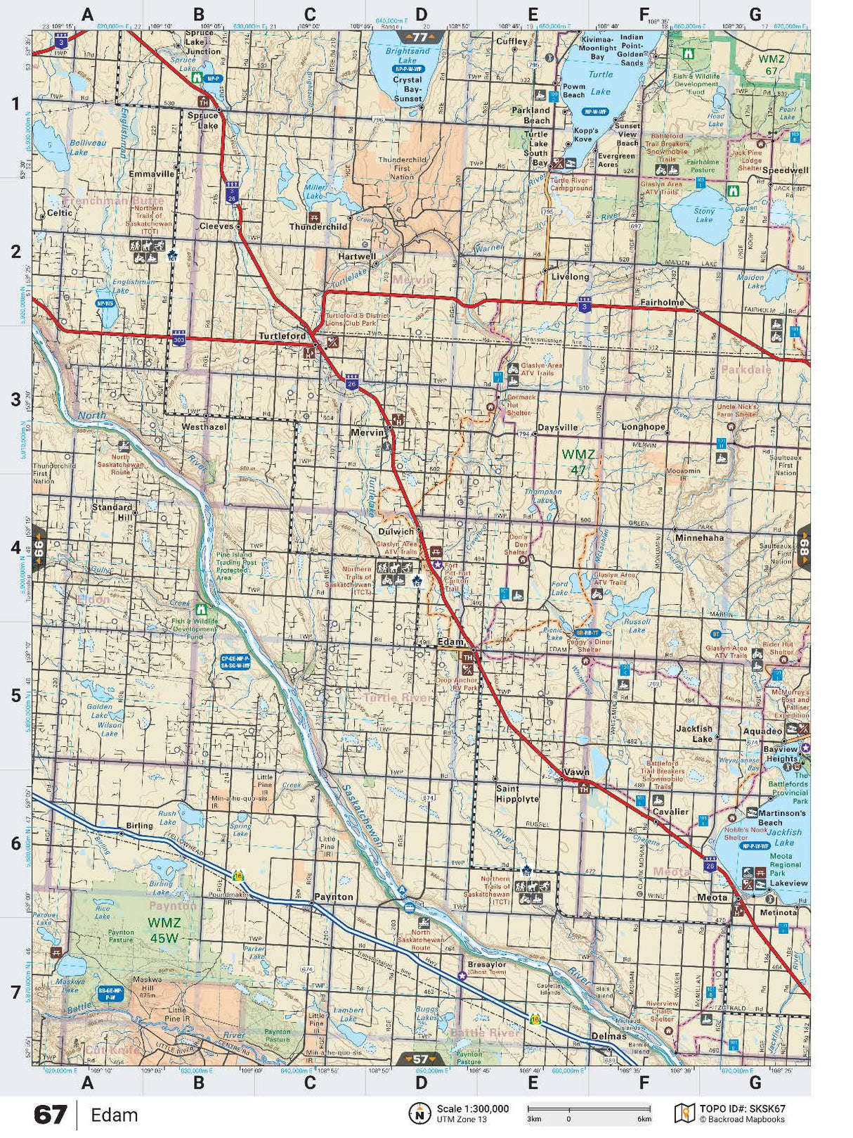 SKSK67 TOPO Map - Edam - Backroad Maps