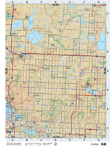 SKSK68 Wall Map - Glaslyn - Backroad Maps