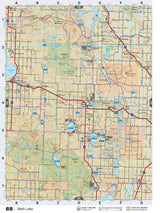 SKSK69 Wall Map - Shell Lake - Backroad Maps