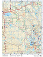 SKSK78 Wall Map - Chitek Lake - Backroad Maps