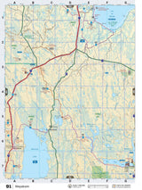 SKSK91 Wall Map - Weyakwin - Backroad Maps
