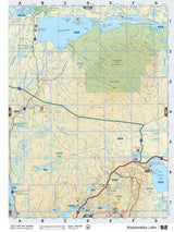 SKSK92 Wall Map - Wapawekka Lake - Backroad Maps