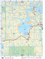 SKSK93 Wall Map - Deschambault Lake - Backroad Maps