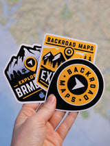 Backroad Maps Logo Bumper Sticker