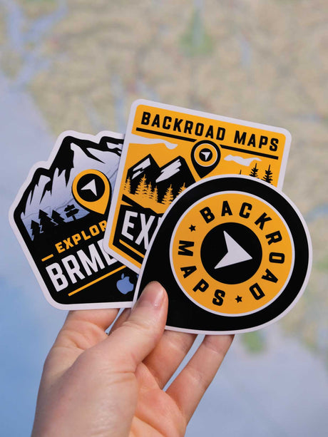 Backroad Maps Logo Bumper Sticker