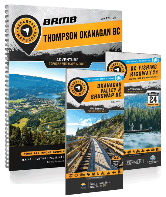 Thompson Okanagan BC - Recreation Map & Mapbook Bundle